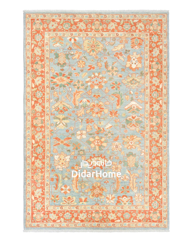 فرش دستباف سلطان آباد طرح افشان شش متری