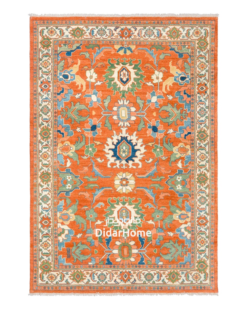 فرش دستباف هریس طرح افشان شش متری