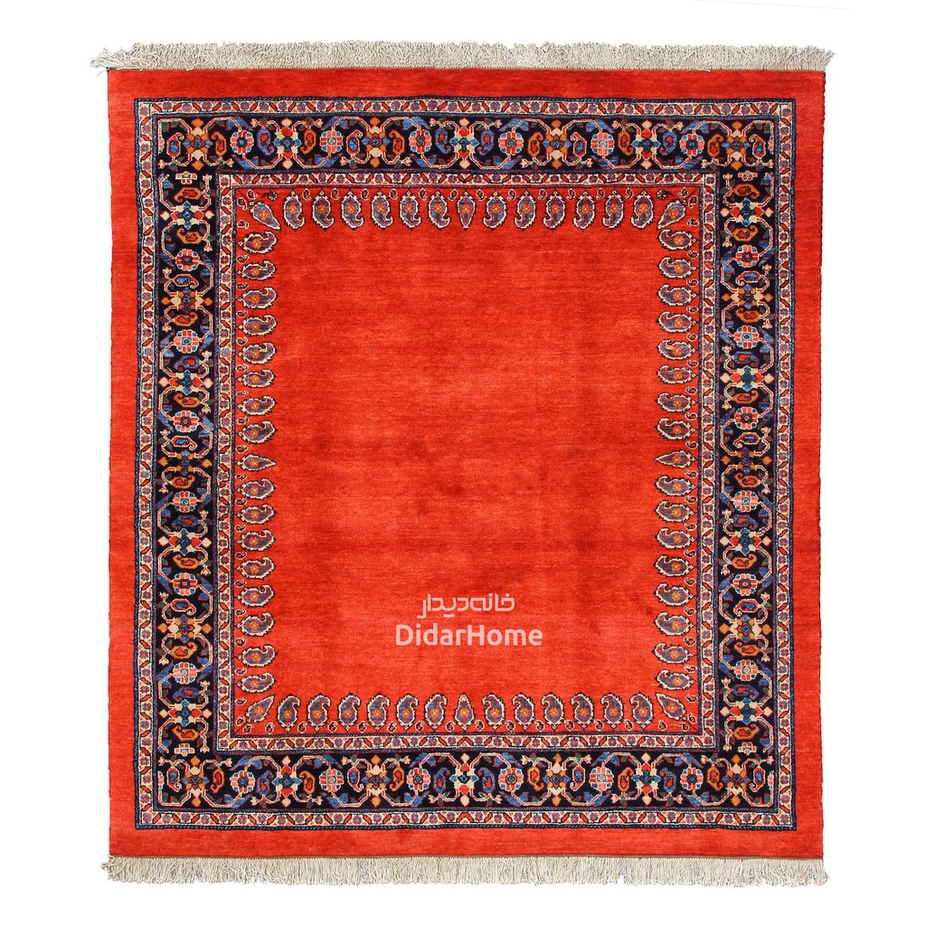 فرش دستباف قشقایی طرح کفساده سه متری