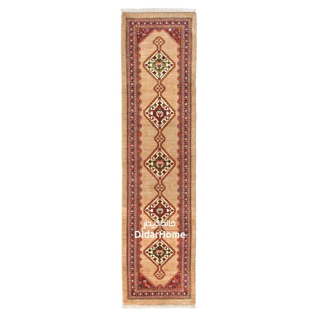 کناره دستباف قشقایی طرح ترنجی