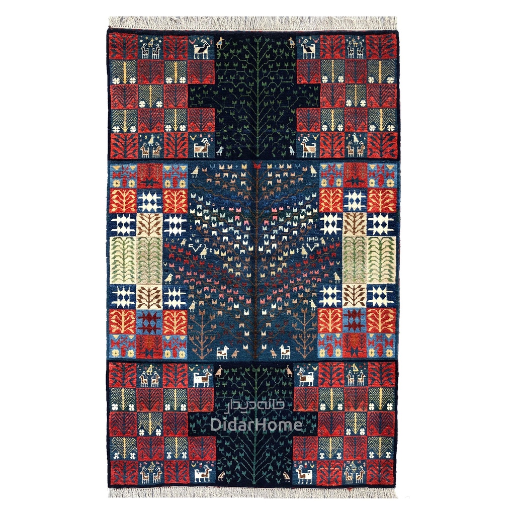 فرش دستباف قشقایی مدرن ذرع و نیم