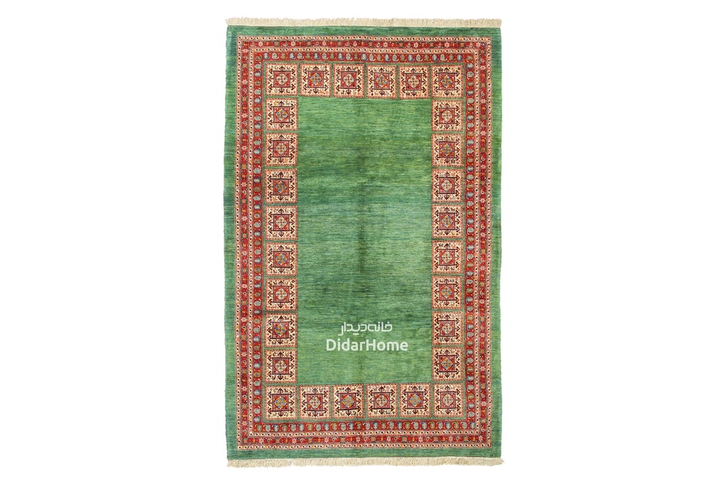 فرش دستباف قشقایی طرح کفساده شش متری