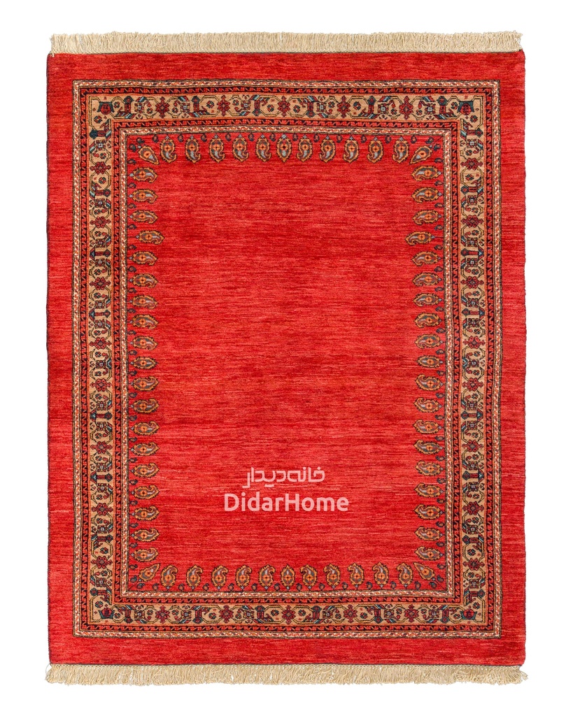 فرش دستباف قشقایی طرح کفساده سه متری