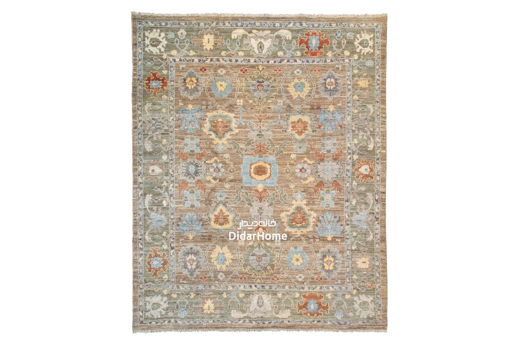 فرش دستباف سلطان آباد طرح افشان نه متری