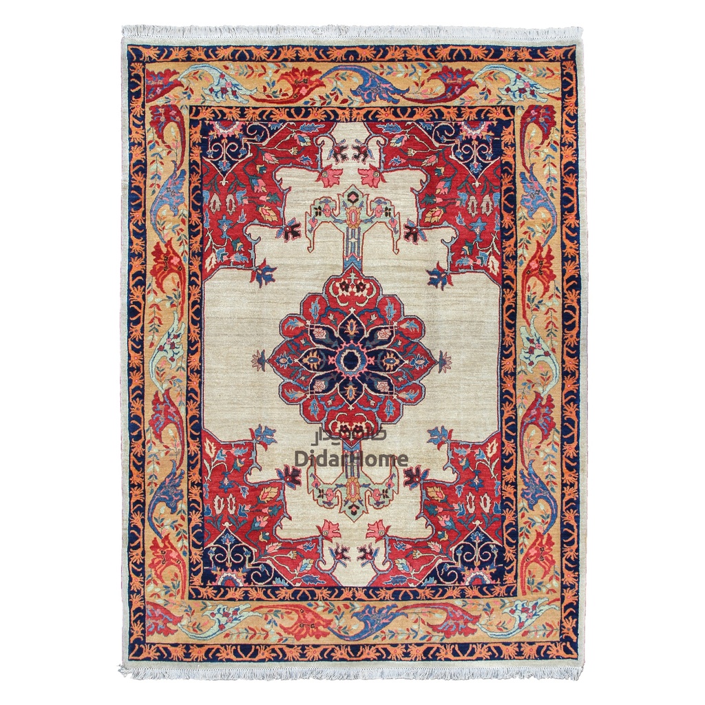 فرش دستباف بیجار طرح ترنجی چهار متری