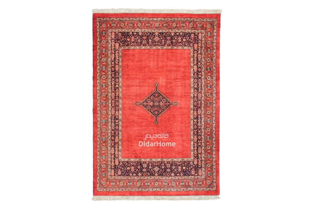 فرش دستباف قشقایی طرح ترنجی چهار متری