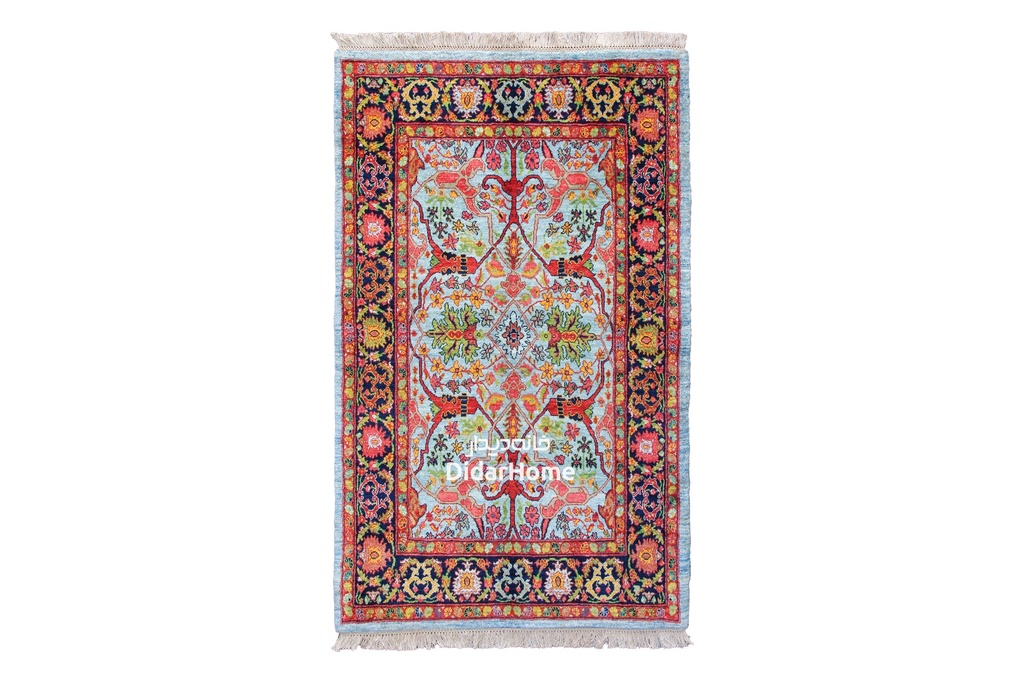 فرش دستباف گروس طرح افشان ذرع و نیم