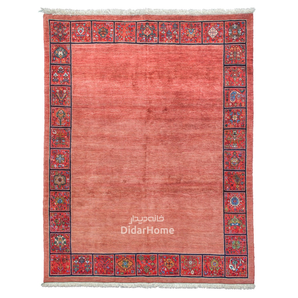 فرش دستباف قشقایی طرح کفساده شش متری