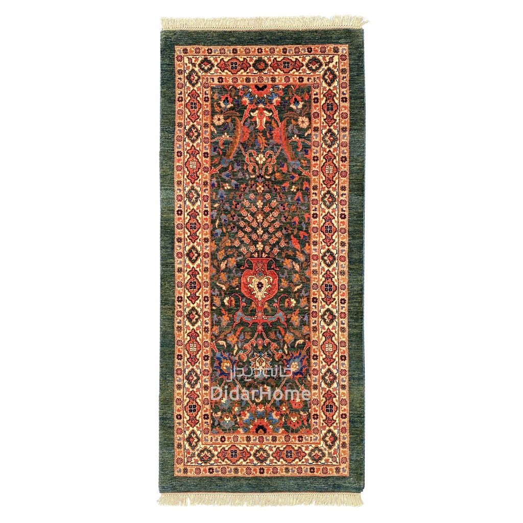 کناره دستباف بیجار طرح گلدانی