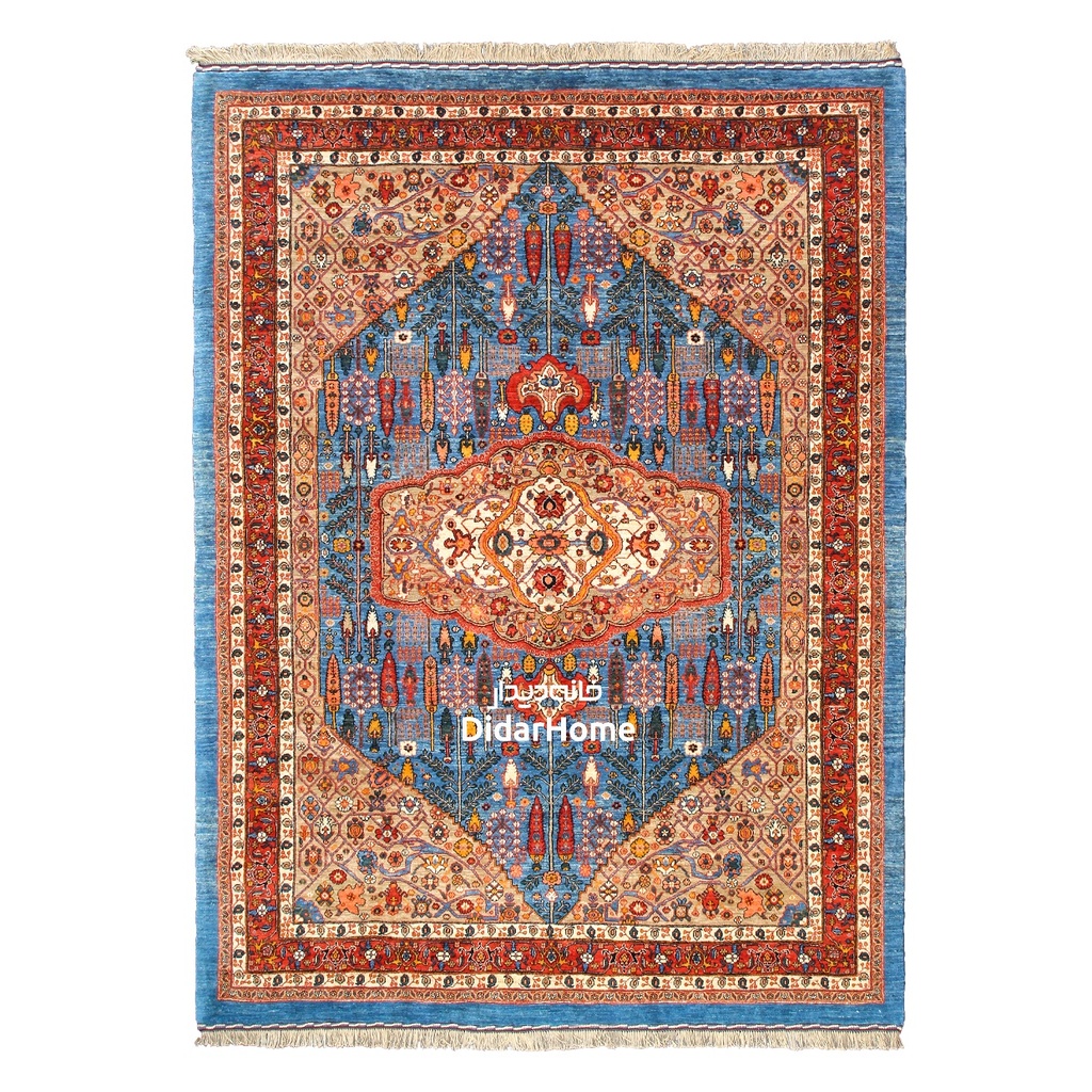 فرش دستباف بیجار طرح درخت زندگی شش متری