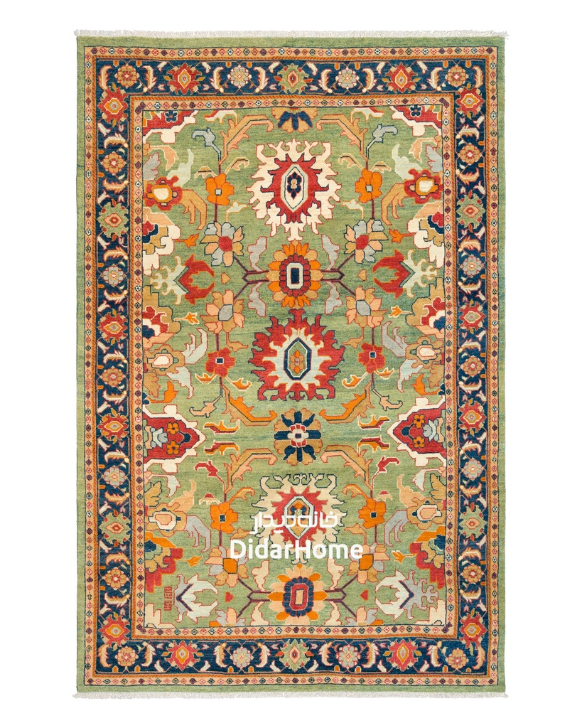 فرش دستباف هریس طرح افشان شش متری