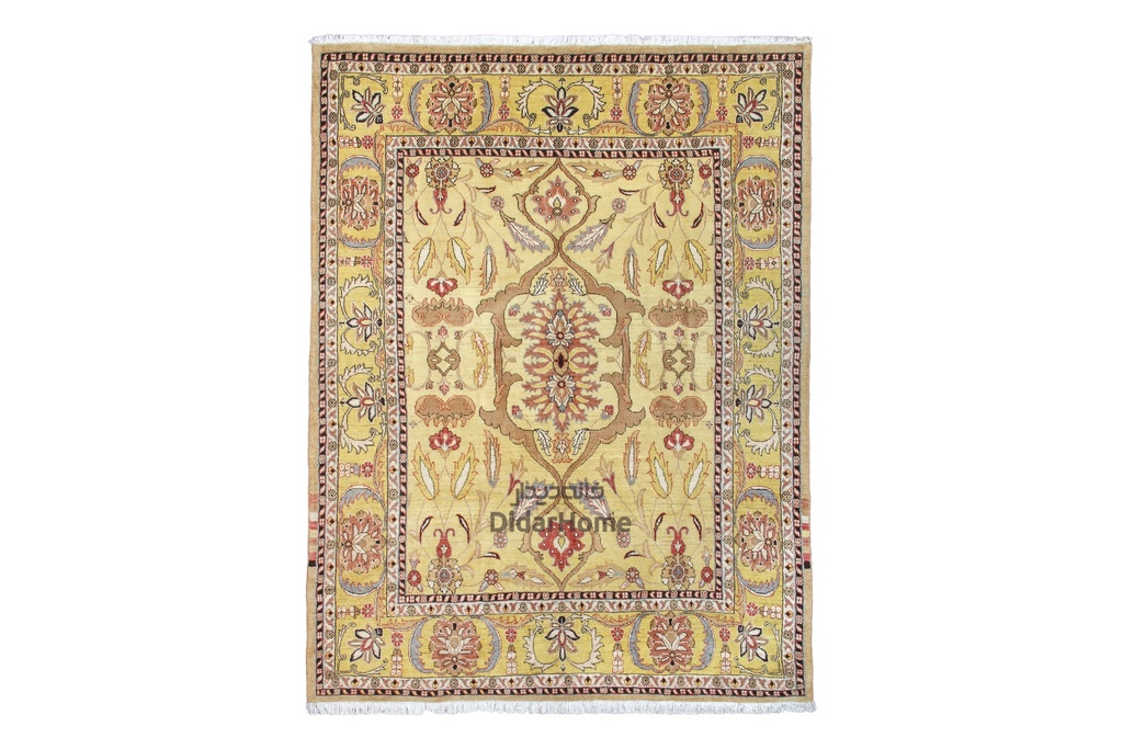 فرش دستباف ملایر طرح ترنجی شش متری