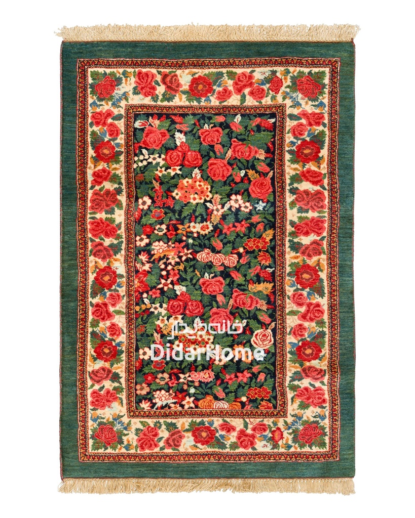 فرش دستباف بیجار طرح هزارگل ۱/۵۴ متری