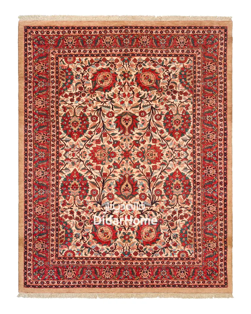 فرش دستباف بیجار طرح افشان ۸/۸۴ متری