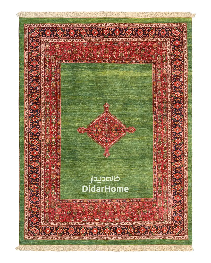 فرش دستباف قشقایی طرح ترنجی ۴/۴۳ متری