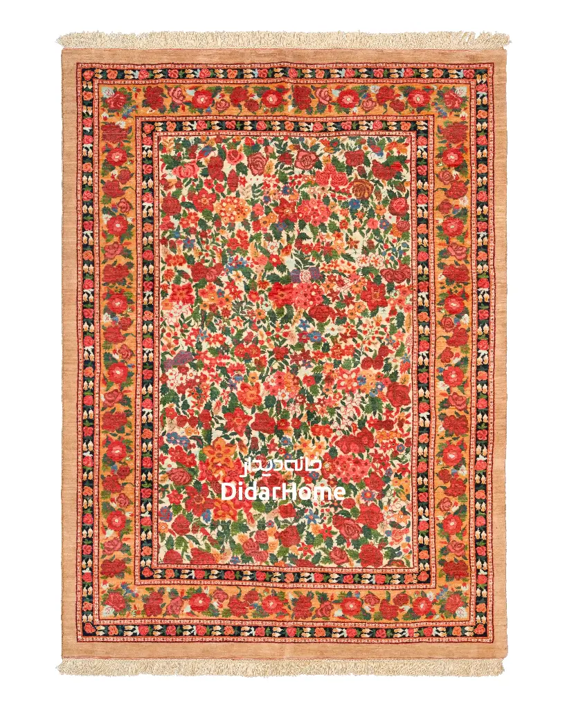 فرش دستباف بیجار طرح هزارگل ۴/۰۴ متری