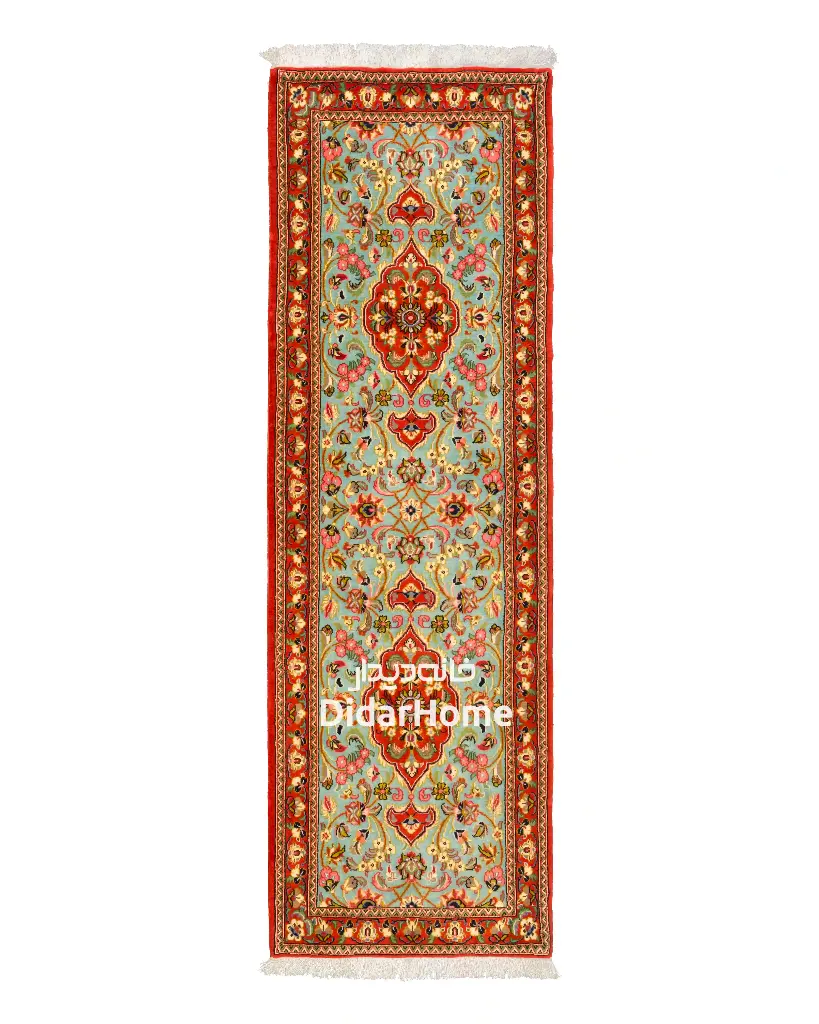 کناره دستباف قم طرح ترنجی