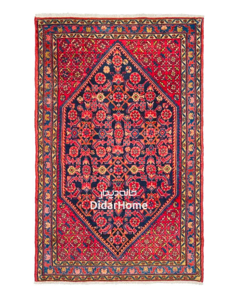 فرش دستباف آنتیک همدان طرح افشان ۲/۸۵ متری