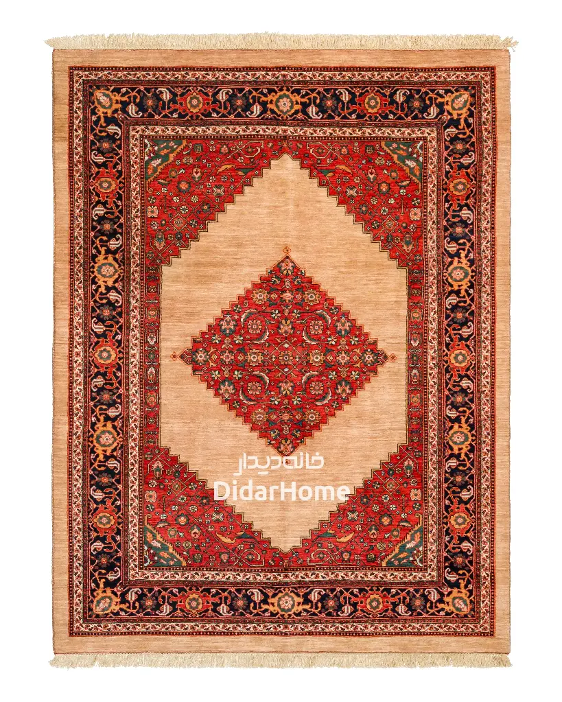 فرش دستباف بیجار طرح ترنجی ۴/۴۰ متری