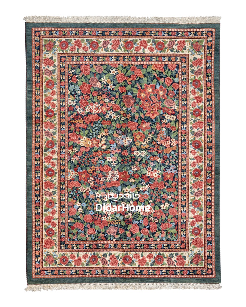 فرش دستباف بیجار طرح هزارگل چهار متری