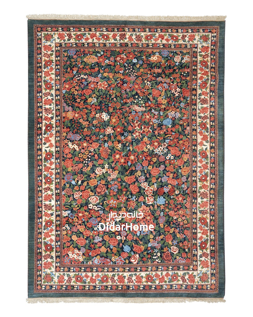 فرش دستباف بیجار طرح هزارگل شش متری