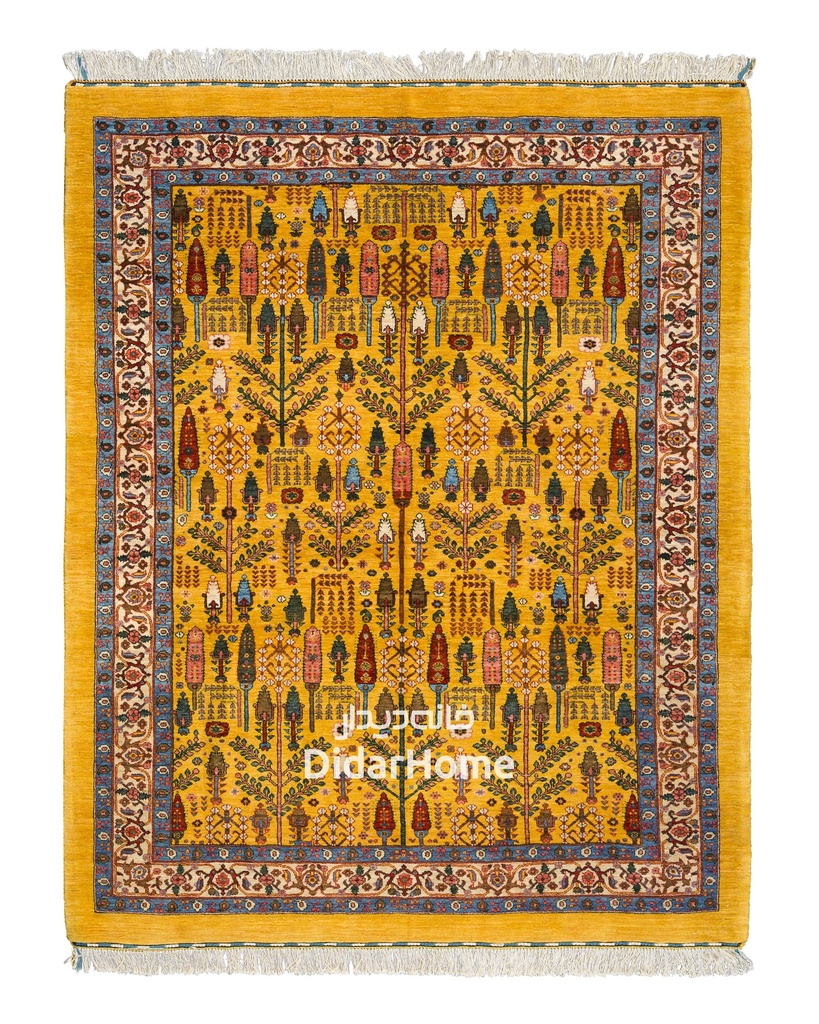 فرش دستباف بیجار طرح افشان چهار متری