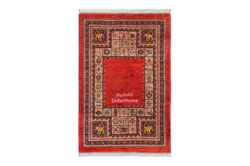 [13040234] فرش دستباف قشقایی طرح کفساده چهار متری