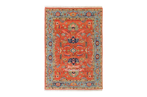 [12052073] فرش دستباف هریس طرح افشان شش متری