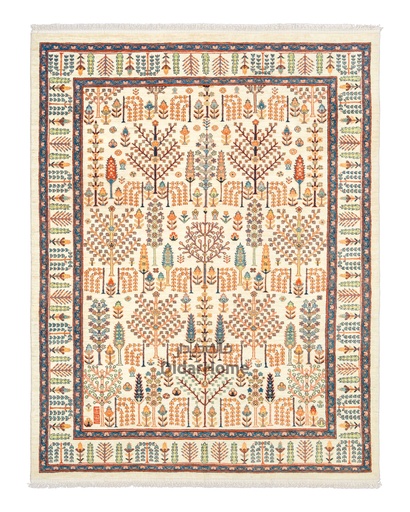 [62065151] فرش دستباف قشقایی طرح درخت زندگی ۶/۱۹ متری