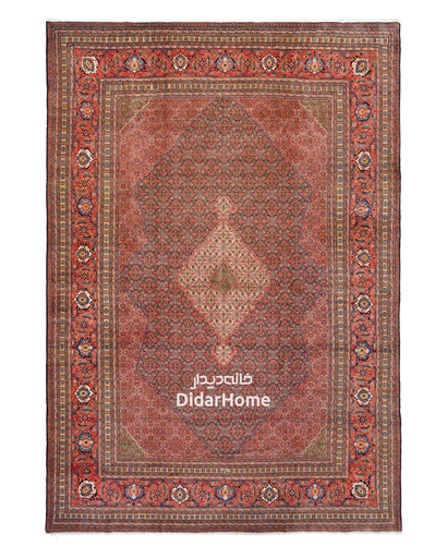 [91121230] فرش دستباف آنتیک سراب طرح ترنجی ۱۲/۸۱ متری