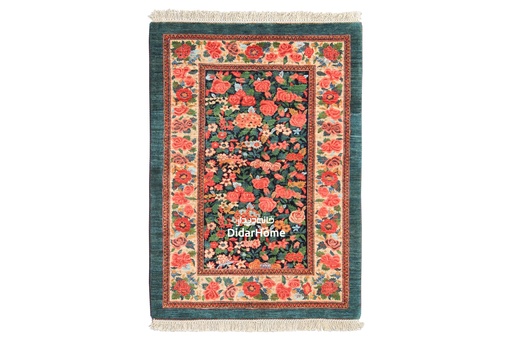 [42014799] فرش دستباف بیجار طرح هزارگل ذرع و نیم