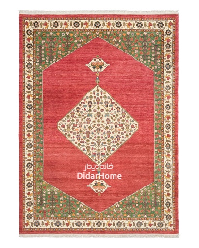 [11062603] فرش دستباف قشقایی طرح ترنجی ۶/۵۵ متری