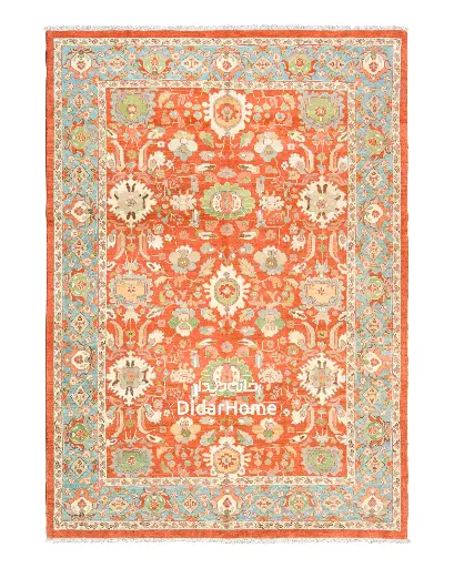 [12091870] فرش دستباف سلطان آباد طرح افشان ۹/۳۰ متری