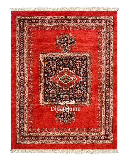 [11033210] فرش دستباف قشقایی طرح ترنجی ۳/۳۸ متری