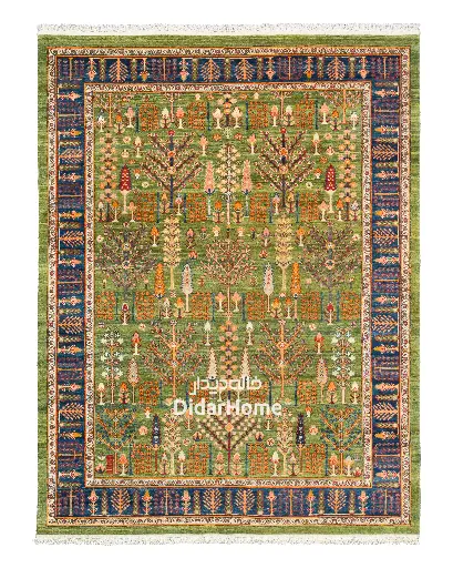 [42068002] فرش دستباف قشقایی طرح درخت زندگی ۶/۲۱ متری