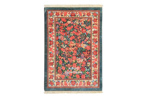 [42026843] فرش دستباف بیجار طرح هزارگل ذرع و نیم