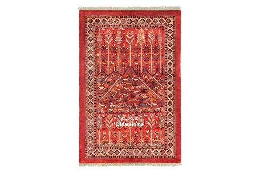 [12020093] فرش دستباف ملایر طرح افشان ذرع و نیم