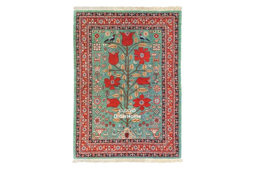 [42036350] فرش دستباف قشقایی طرح افشان چهار متری