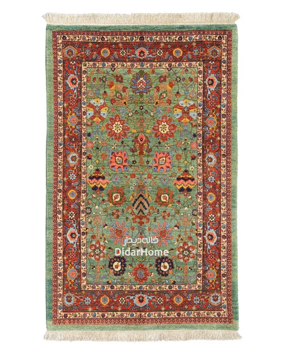 [42022053] فرش دستباف گروس طرح افشان ذرع و نیم