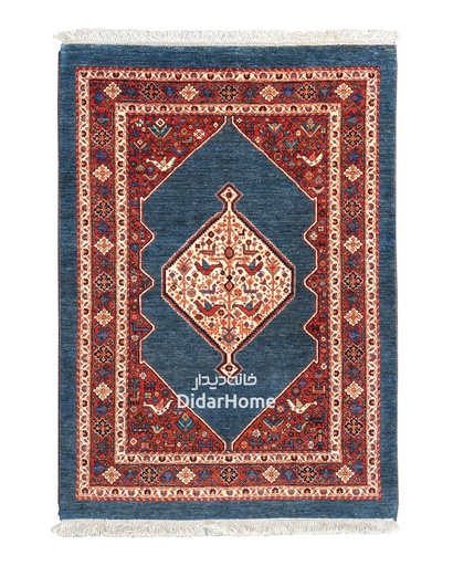 [41011650] فرش دستباف قشقایی طرح ترنجی ذرع و نیم