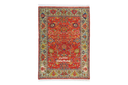 [12020129] فرش دستباف گروس طرح افشان سه متری