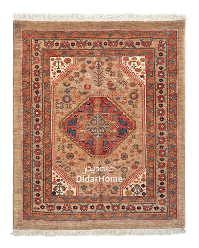 [61026989] فرش دستباف قشقایی طرح ترنجی سه متری