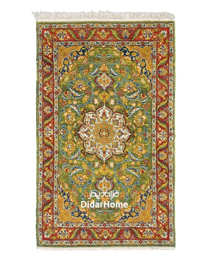 [41010014] فرش دستباف اصفهان طرح ترنجی ذرع و نیم