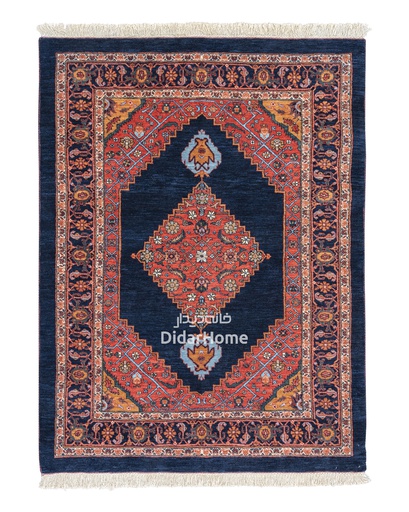 [91027142] فرش دستباف بیجار طرح ترنجی ذرع و نیم