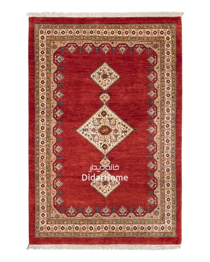 [11052114] فرش دستباف قشقایی طرح ترنجی شش متری